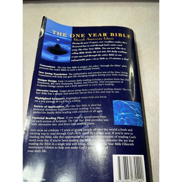 The One Year Bible Fifteenth Anniversary Edition NLT By Tyndale - Picture 11 of 11